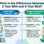 2 Year BEd and 4 Year BEd coruse