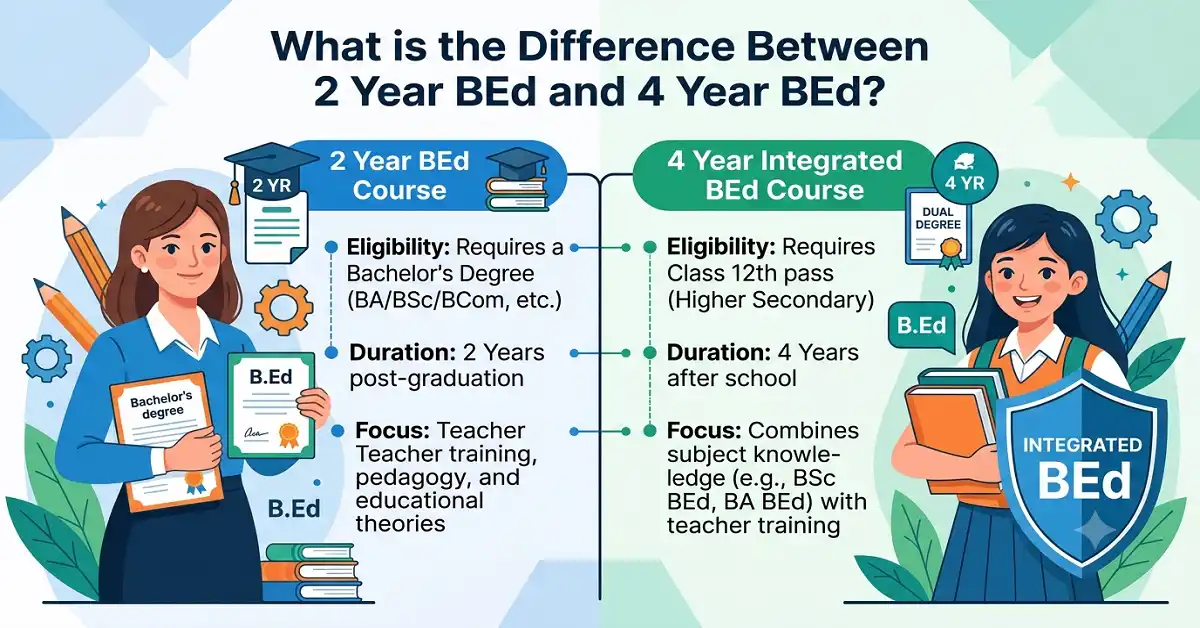 2 Year BEd and 4 Year BEd coruse